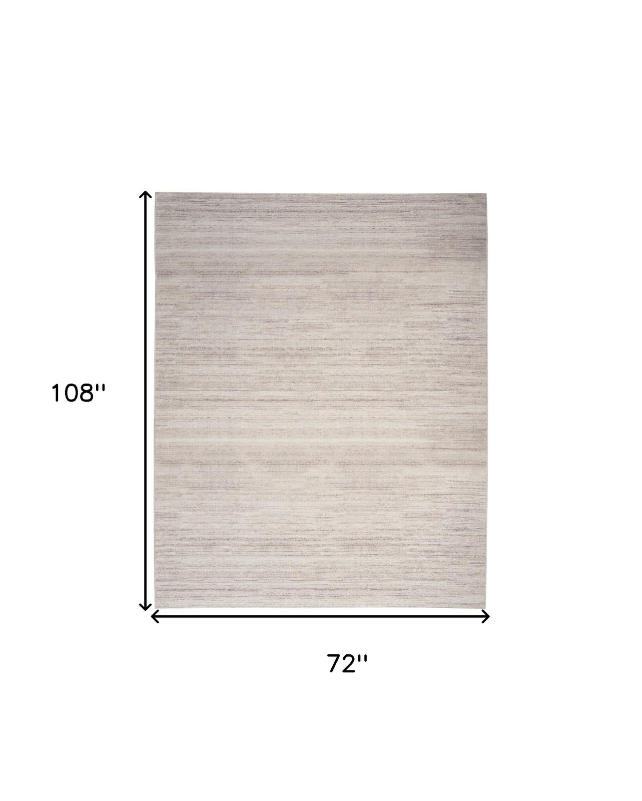 6′ X 9′ Ivory Light Brown Abstract Washable Area Rug