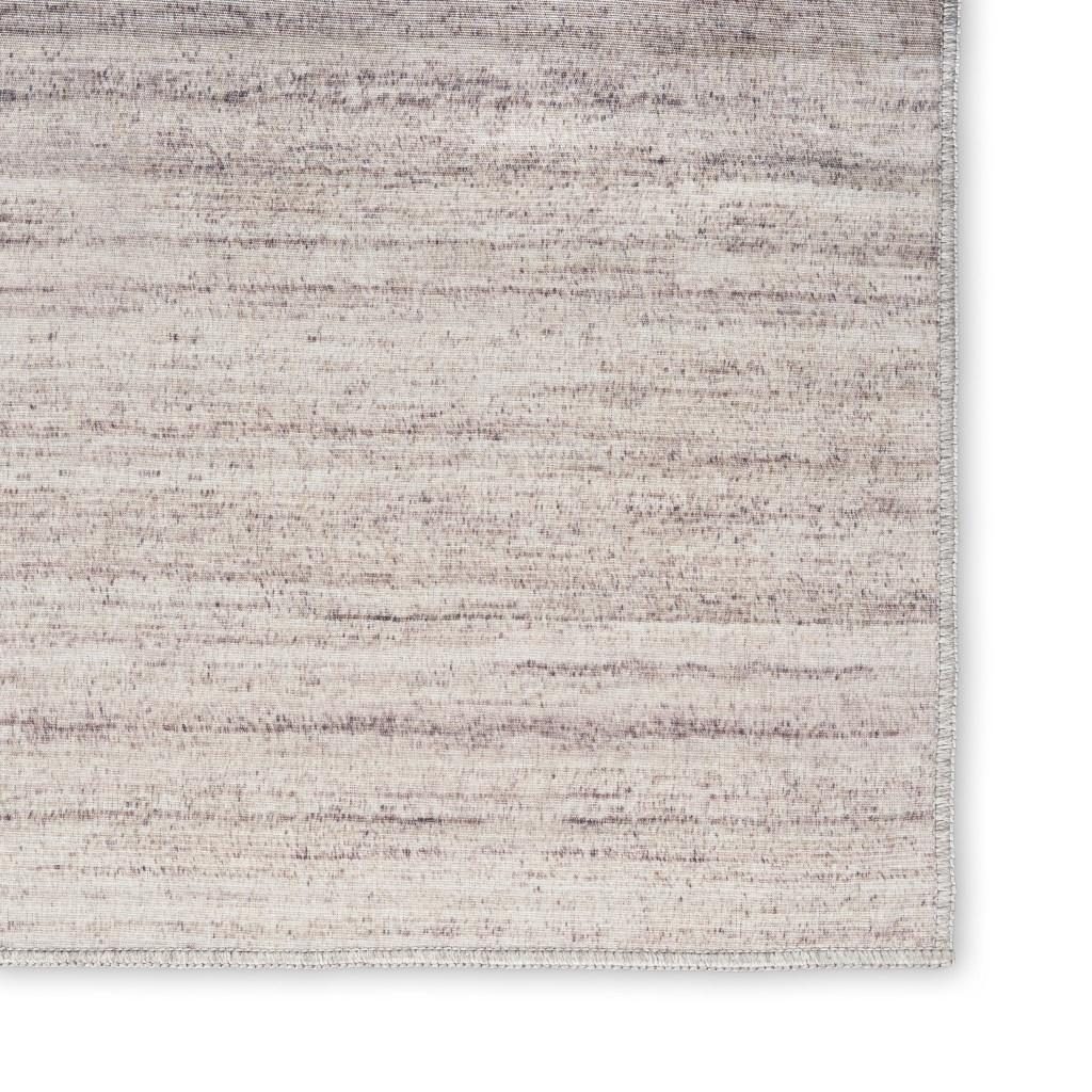 4′ X 6′ Ivory Light Brown Abstract Washable Area Rug