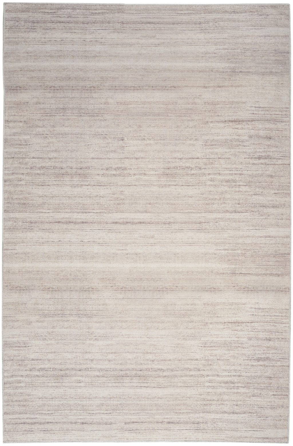 4′ X 6′ Ivory Light Brown Abstract Washable Area Rug