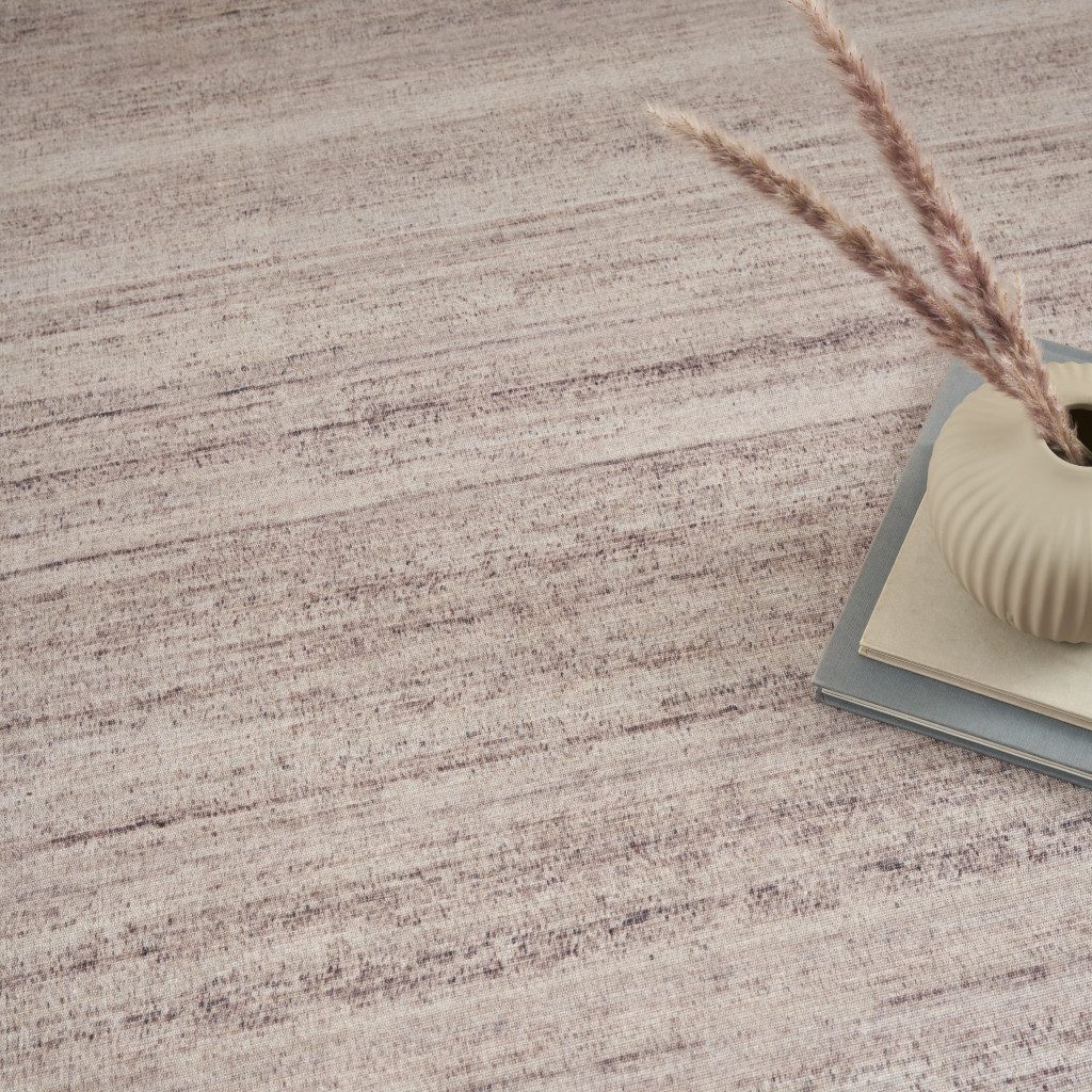 4′ X 6′ Ivory Light Brown Abstract Washable Area Rug