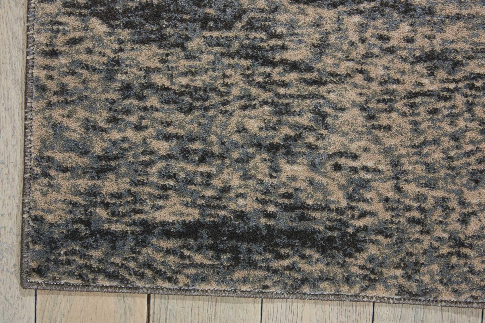 4′ X 6′ Gray Black and Beige Abstract Area Rug