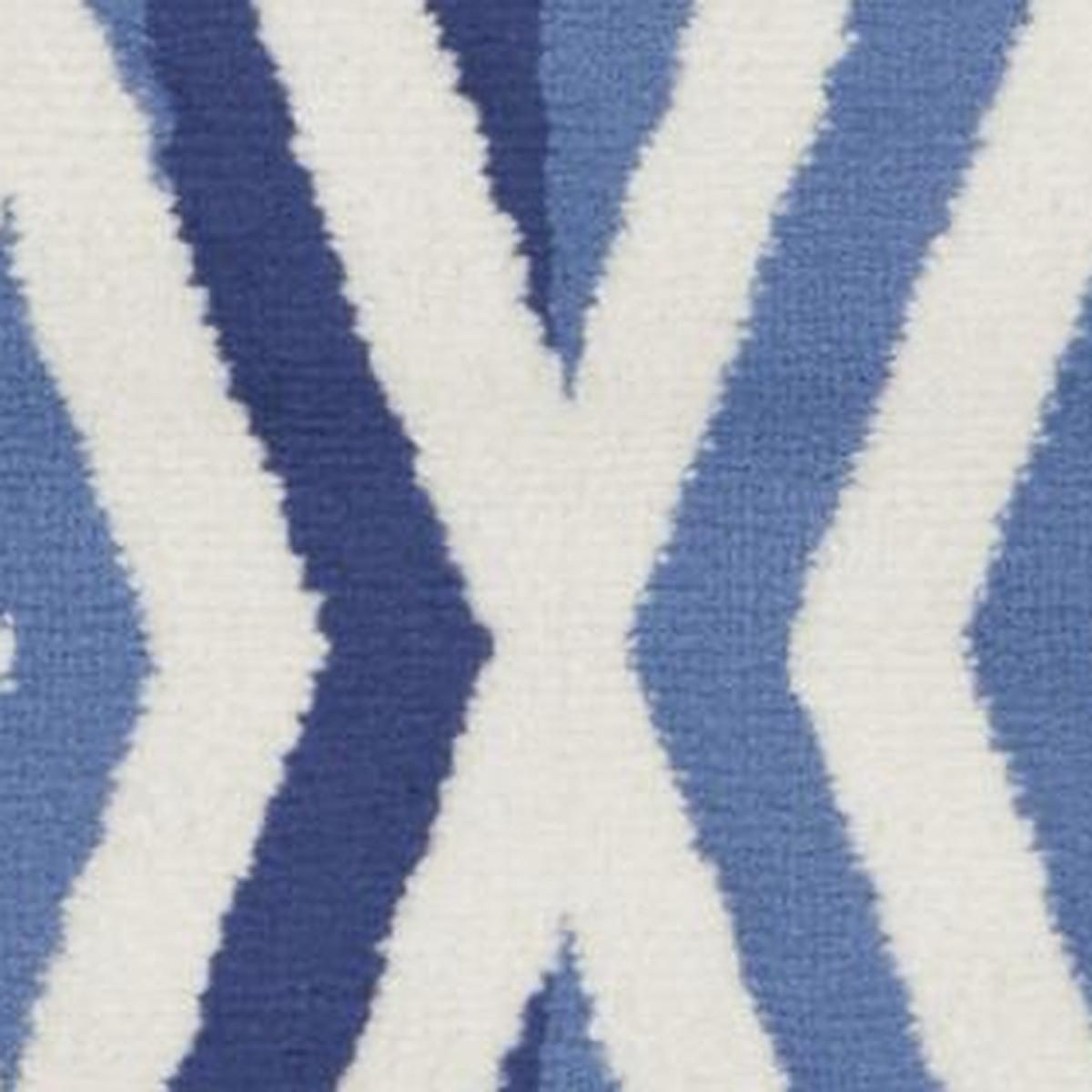 3′ X 5′ Ivory and Blue Geometric Area Rug