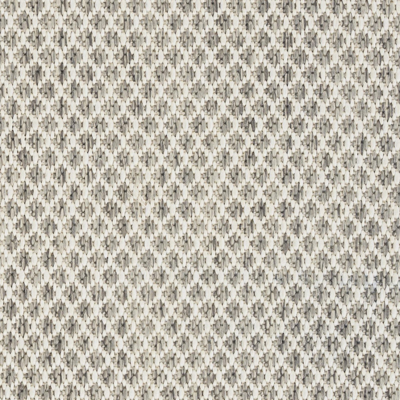12′ X 15′ Ivory and Silver Geometric Indoor-Outdoor Area Rug