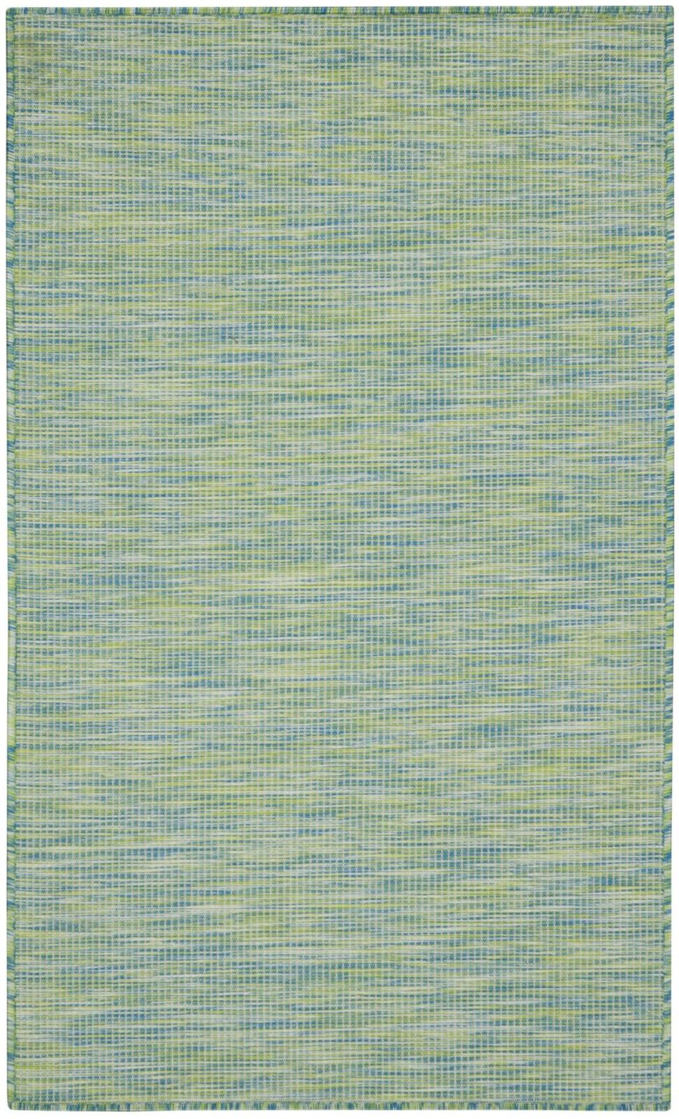 3′ X 5′ Blue And Green Indoor Outdoor Area Rug