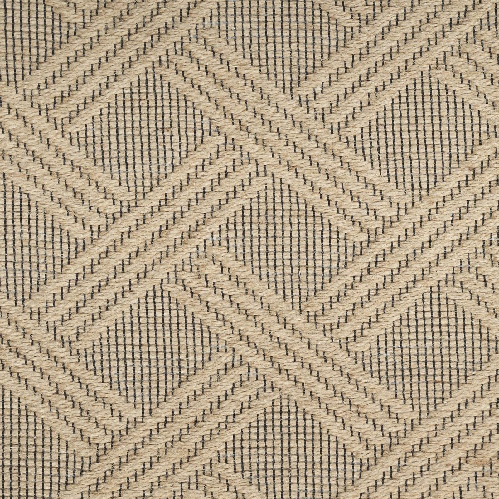 Geometric Jute Cotton Flatweave Non-Skid Area Rug With Fringe