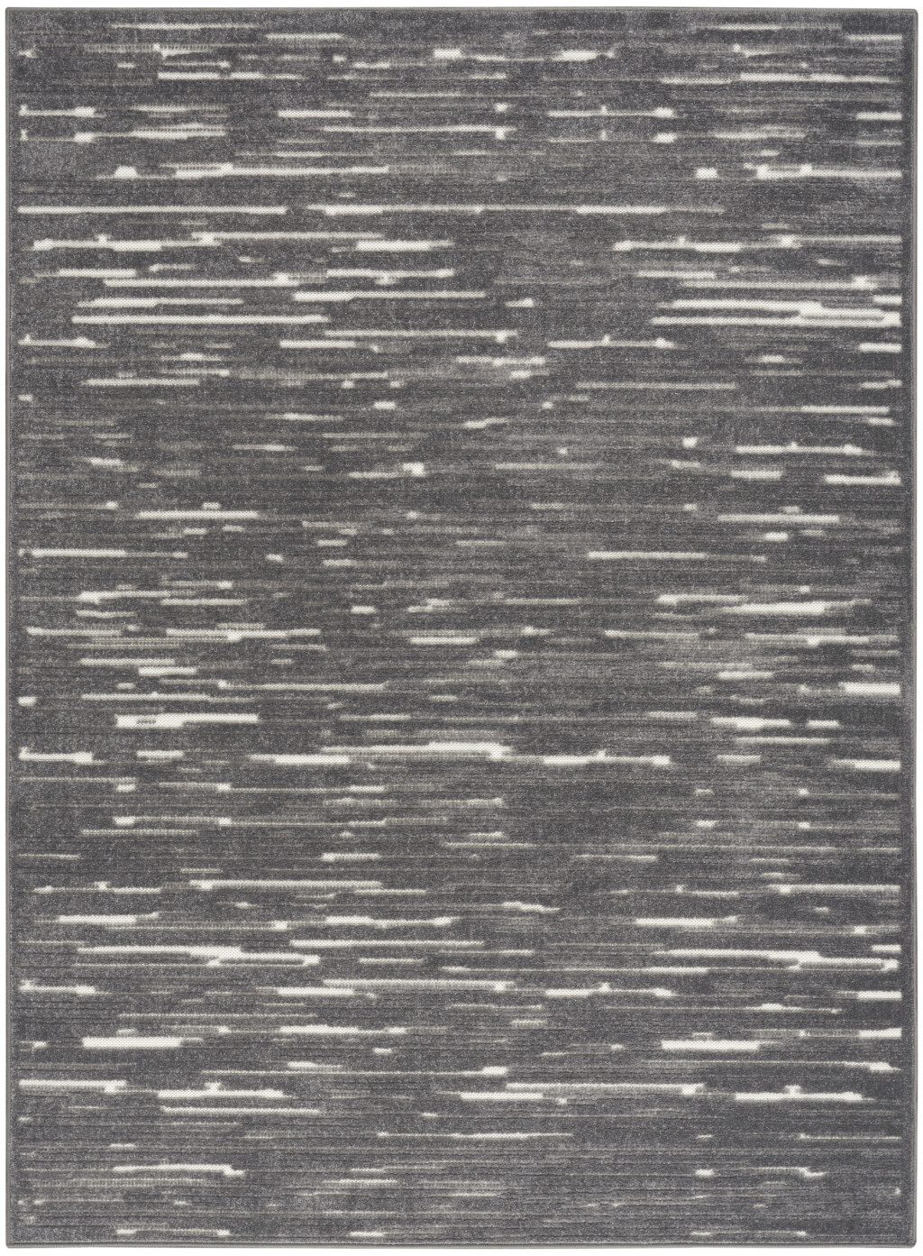 5′ X 7′ Gray Geometric Area Rug