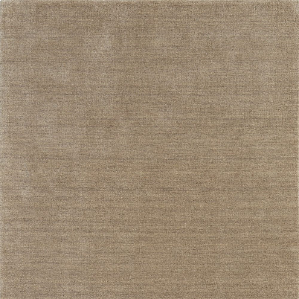 Tan Wool Hand Woven Area Rug