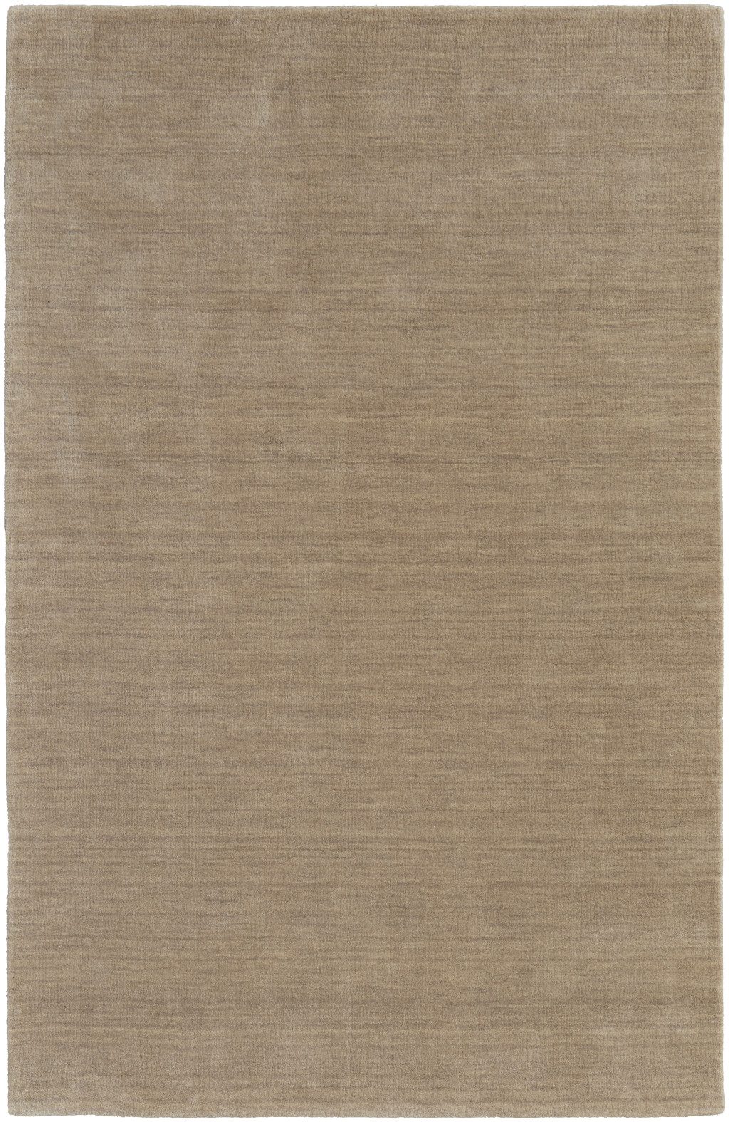 Tan Wool Hand Woven Area Rug, 9′ × 13′