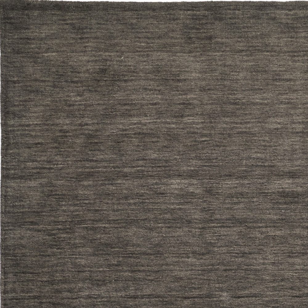 5′ X 8′ Brown Wool Hand Woven Area Rug