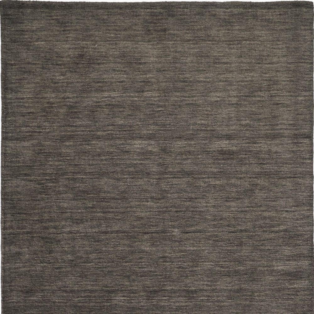 9′ X 13′ Brown Wool Hand Woven Area Rug
