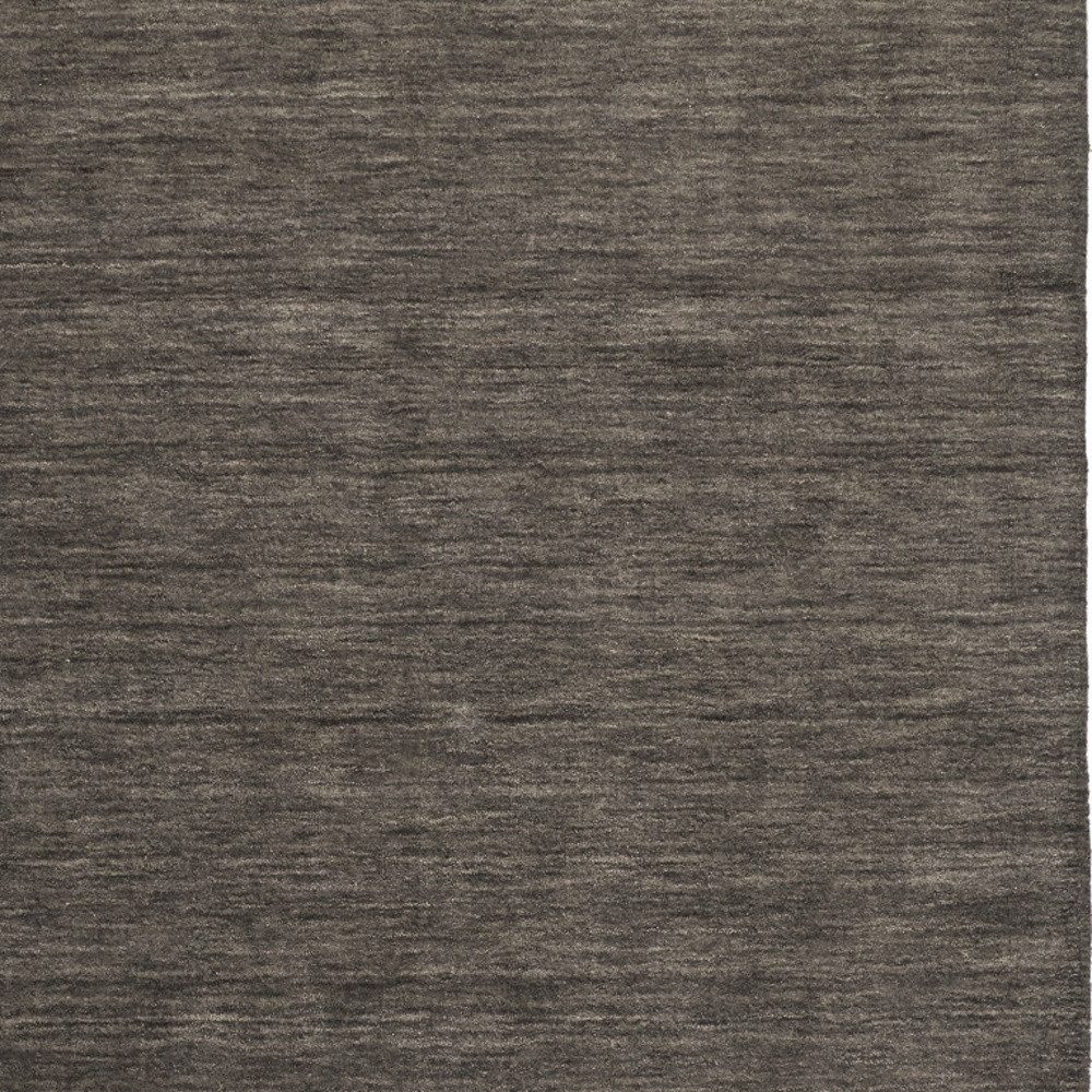 9′ X 13′ Brown Wool Hand Woven Area Rug
