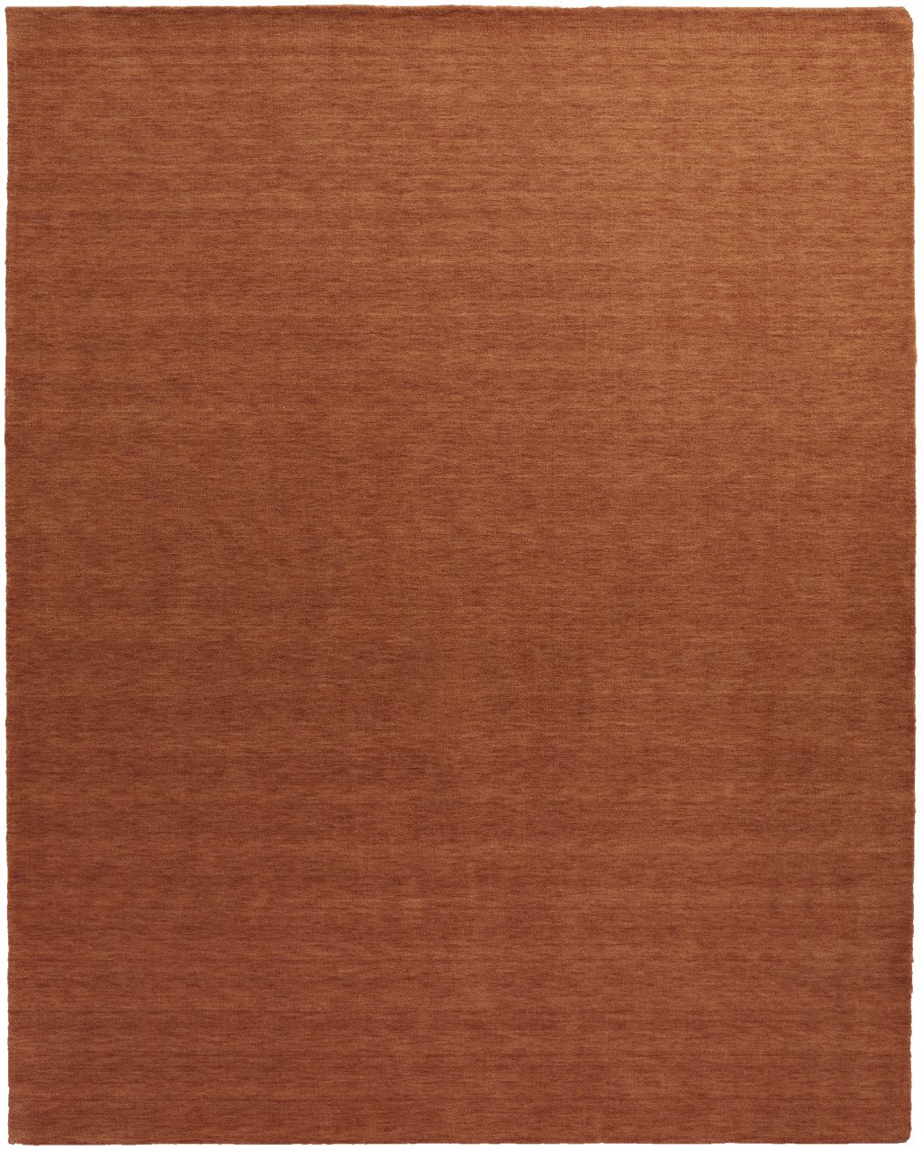 9′ X 13′ Orange Wool Hand Woven Area Rug