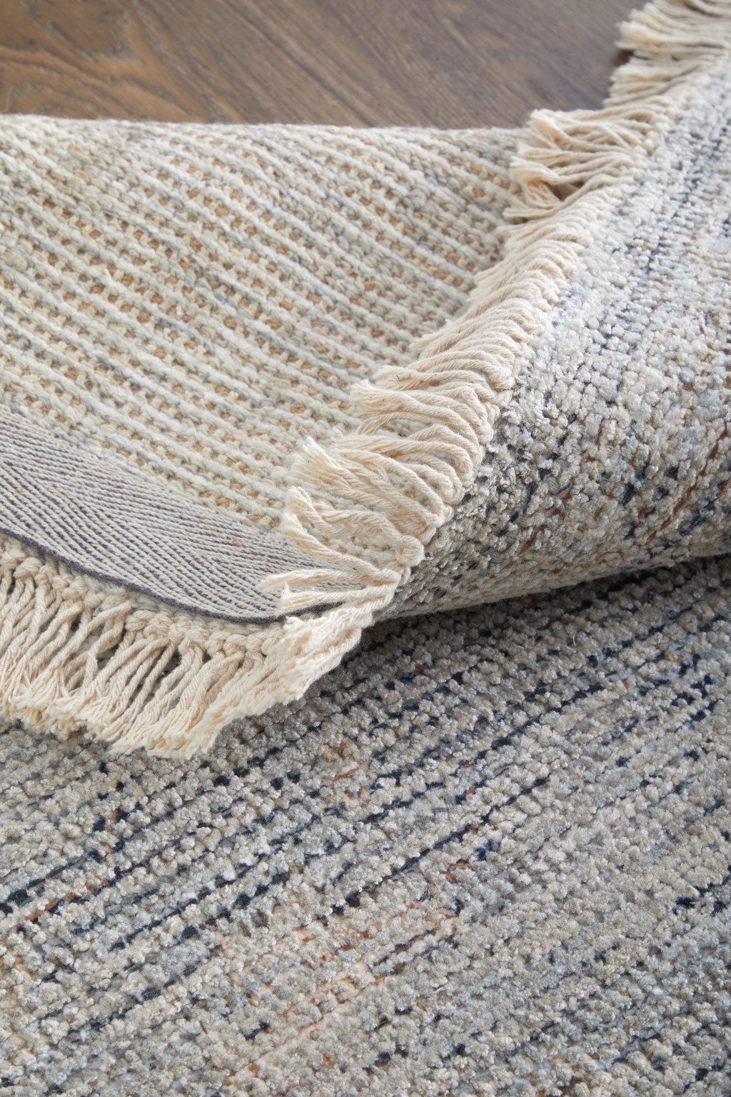 4′ X 6′ Gray Blue Taupe Distressed Abstract Area Rug
