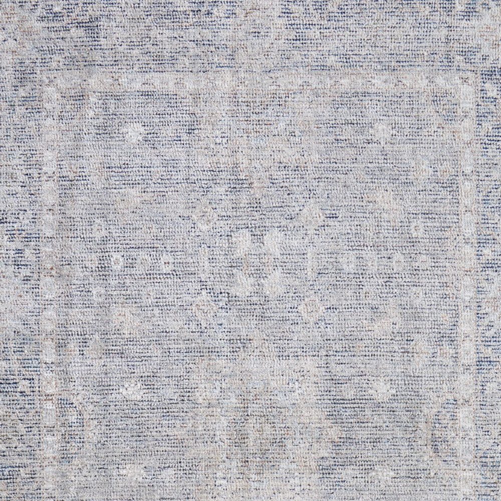 4′ X 6′ Gray Blue Taupe Distressed Abstract Area Rug