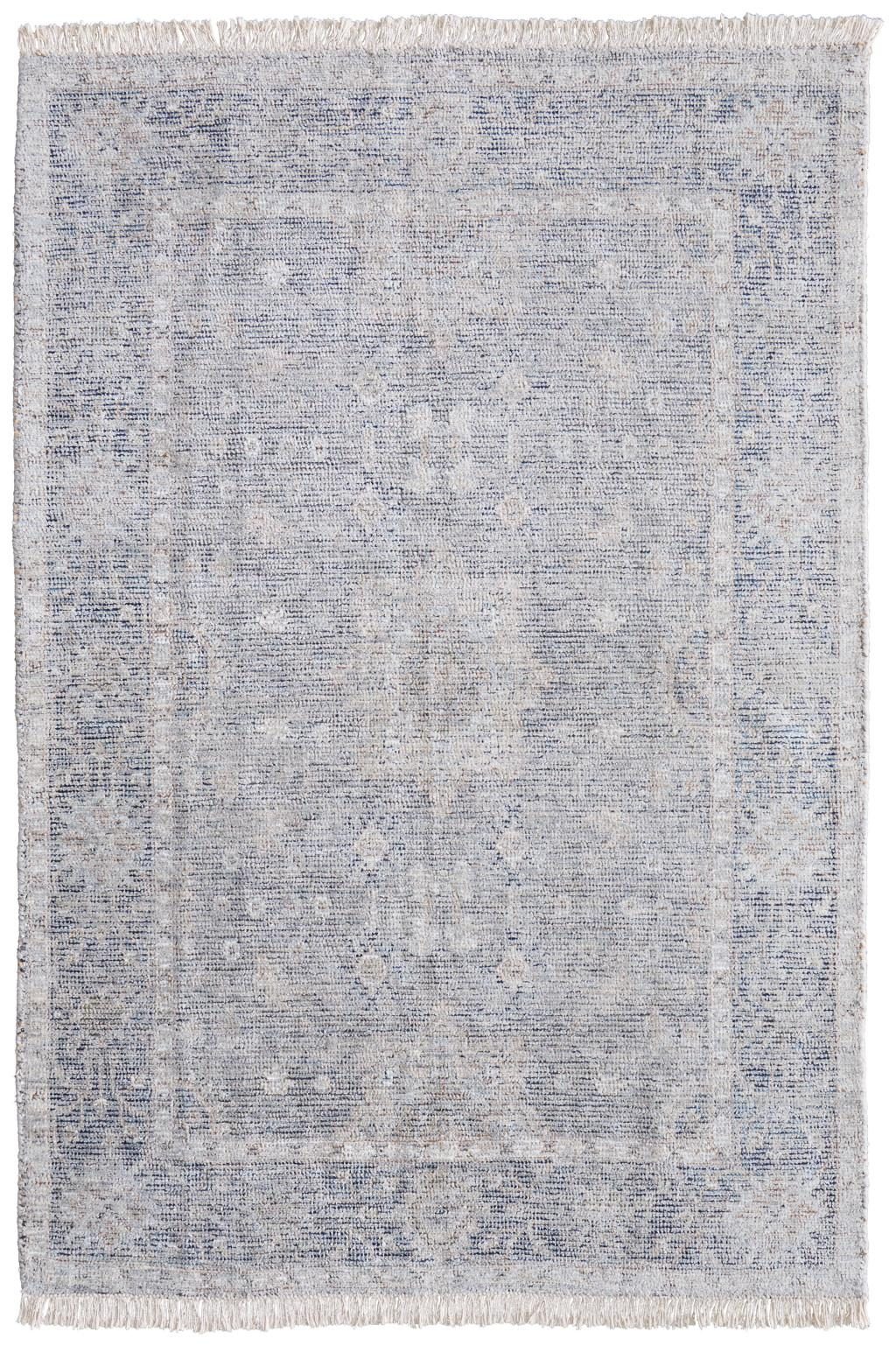 5′ X 8′ Gray Blue Taupe Abstract Distressed Area Rug