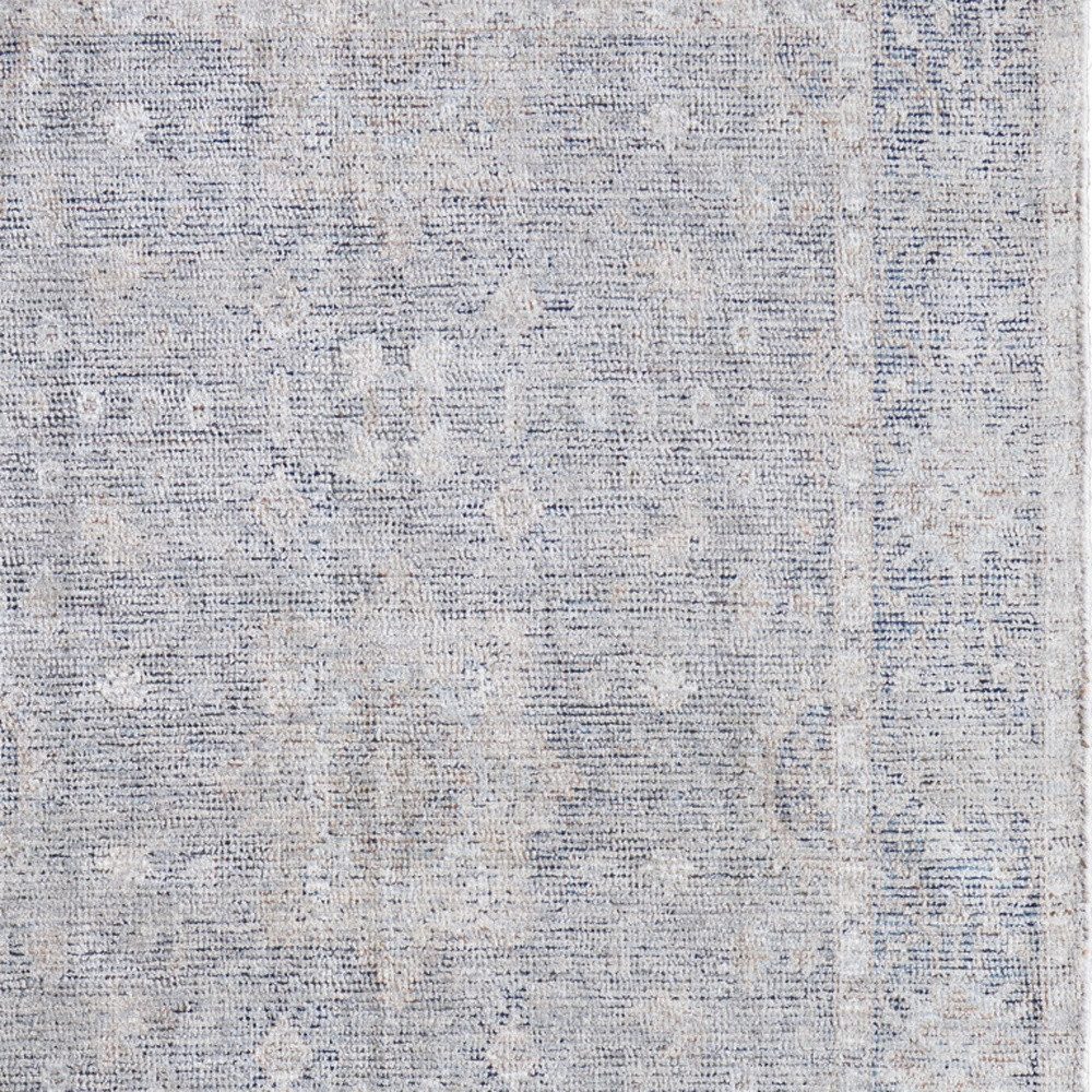 9′ X 12′ Gray Blue Taupe Abstract Distressed Area Rug