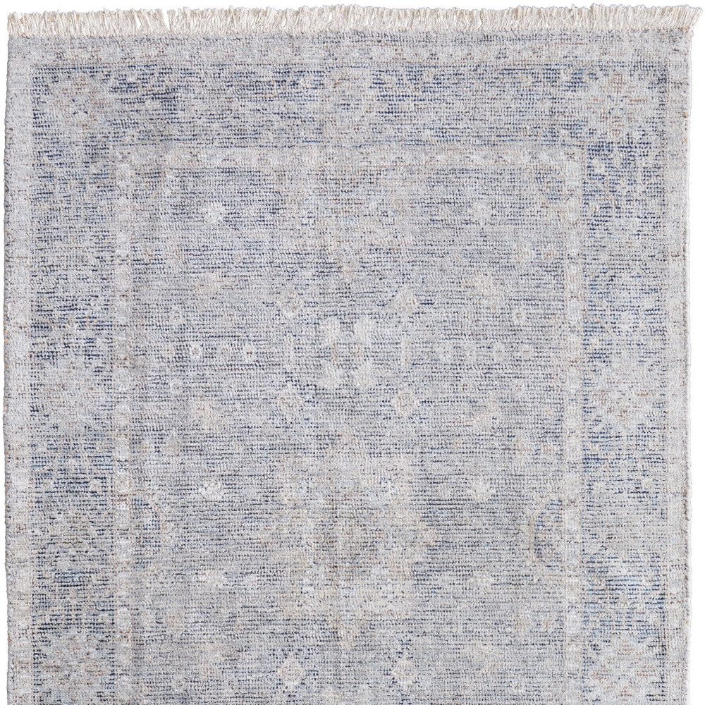 9′ X 12′ Gray Blue Taupe Abstract Distressed Area Rug