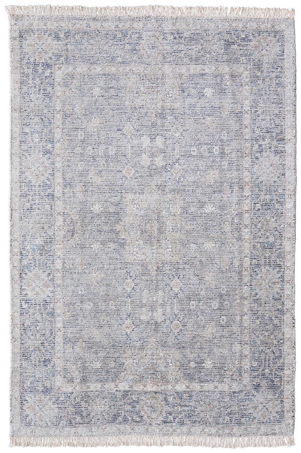 10′ X 14′ Gray Blue Taupe Abstract Distressed Area Rug