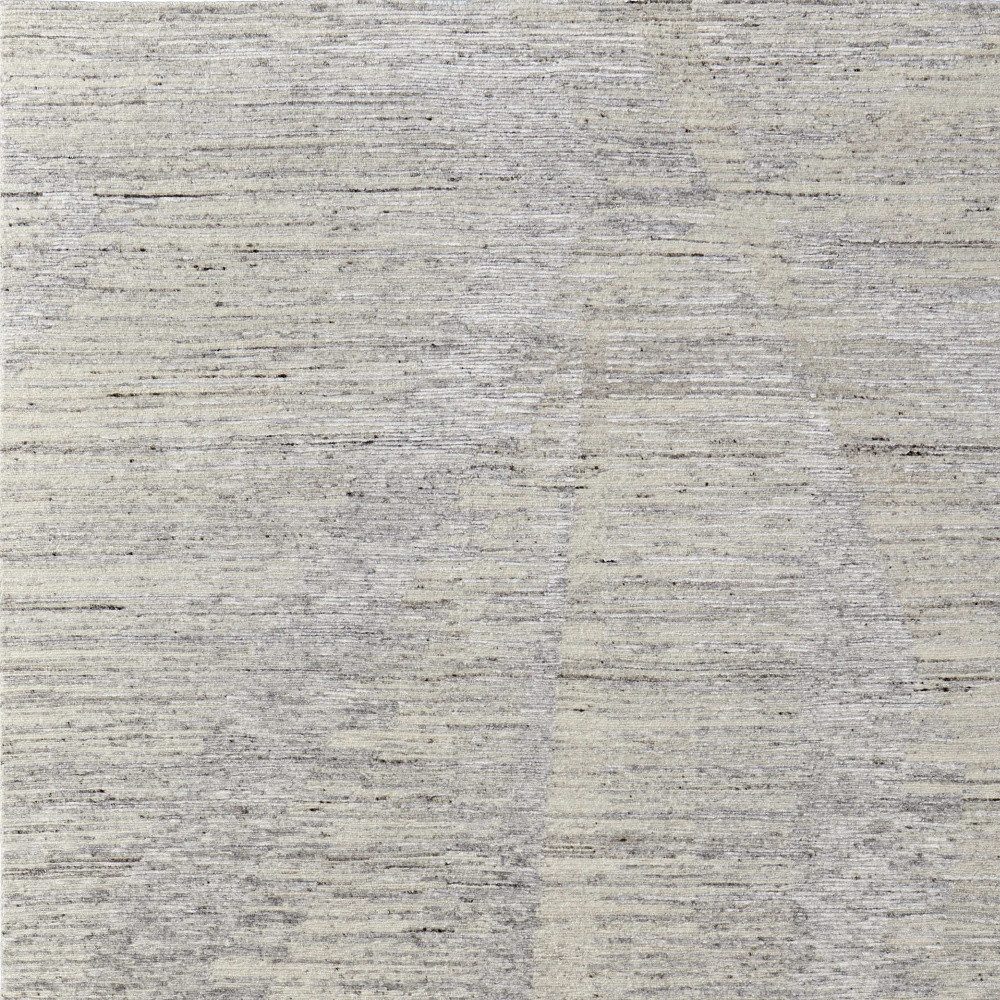 Ivory and Taupe Faded Wool Rectangle Area Rug