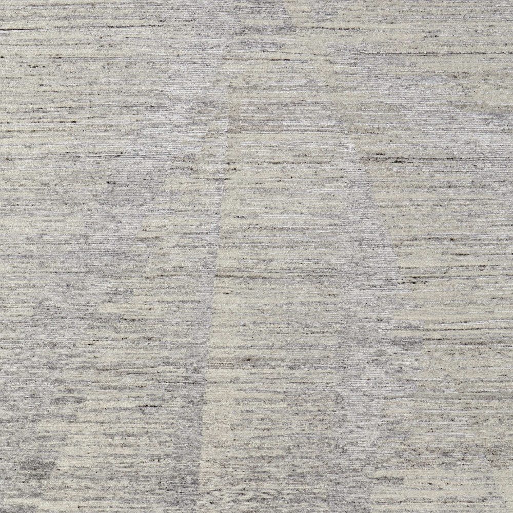 Ivory and Taupe Faded Wool Rectangle Area Rug