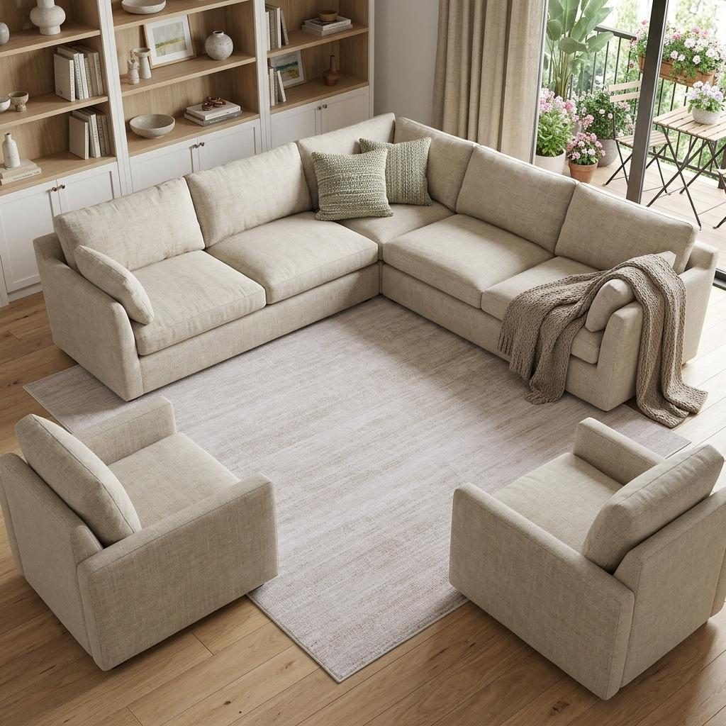 8′ X 10′ Ivory And Silver Area Rug