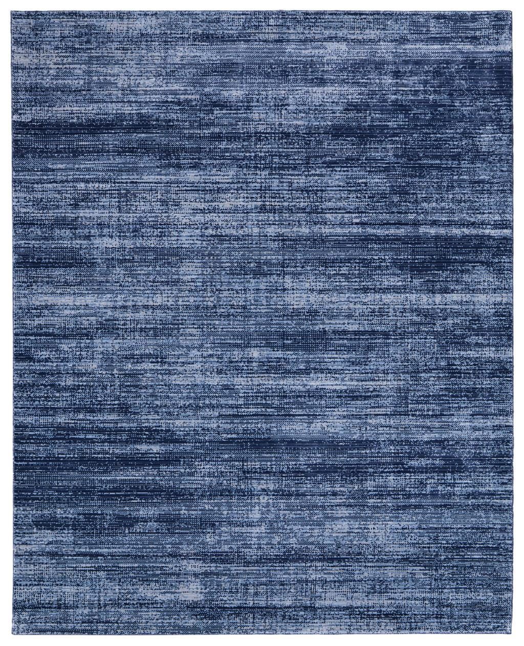 9′ X 13′ Blue and Gray Power Loom Area Rug