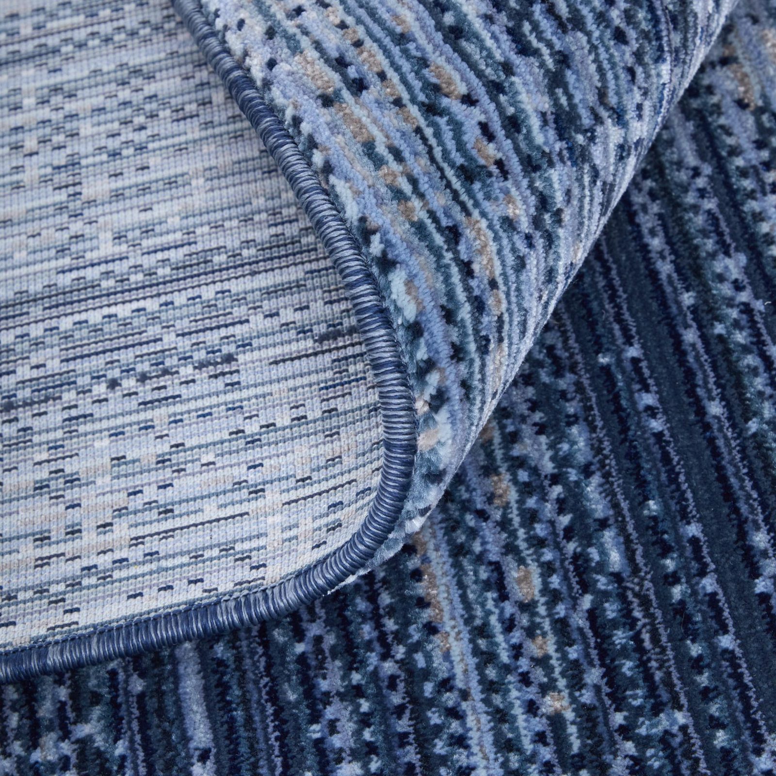 2′ X 3′ Blue and Gray Power Loom Area Rug