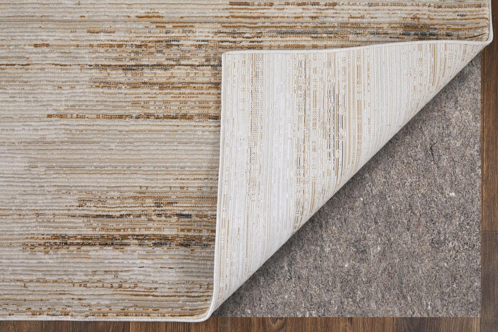 8′ X 10′ Ivory Tan Abstract Worn Faded Area Rug