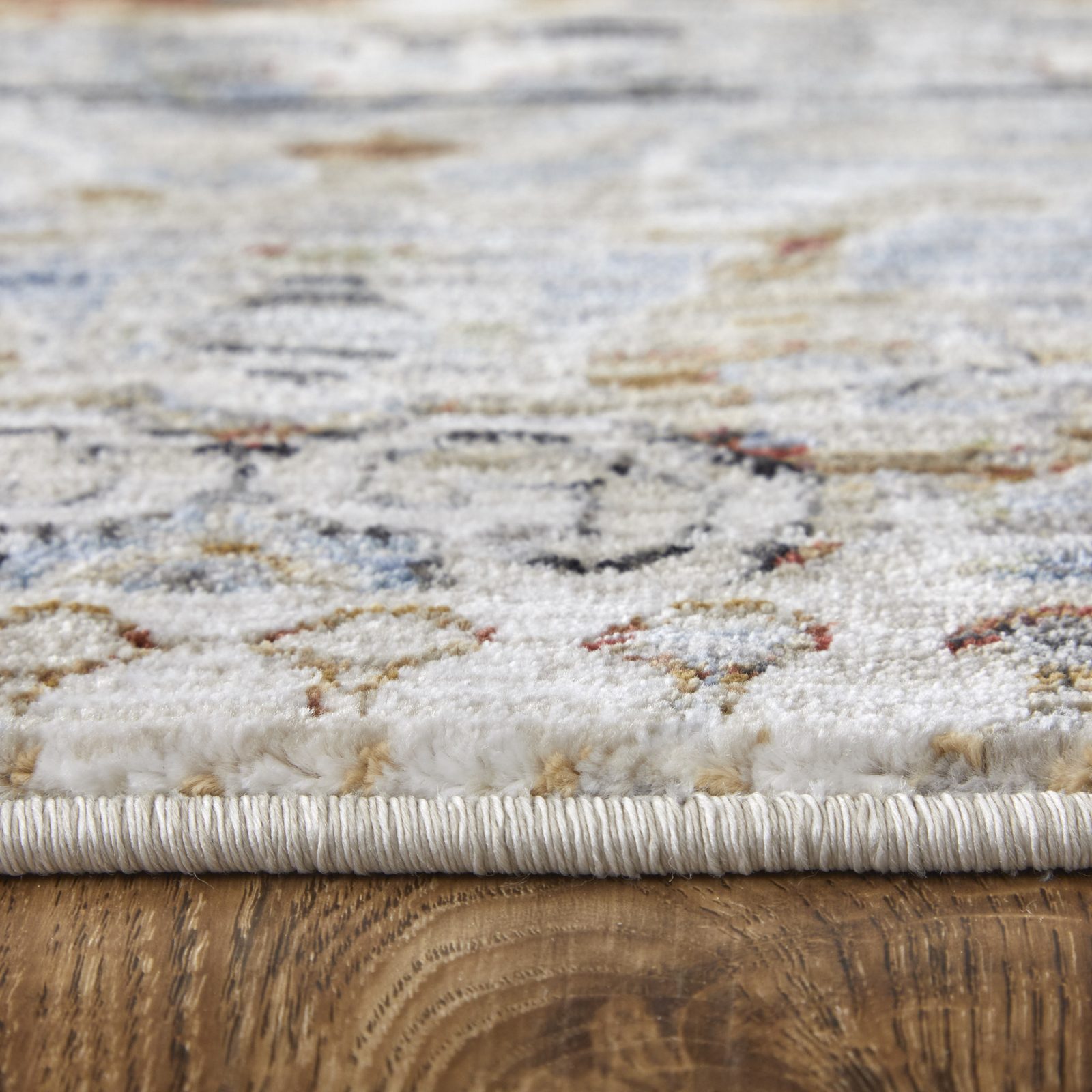 7′ X 10′ Abstract Worn Faded Area Rug