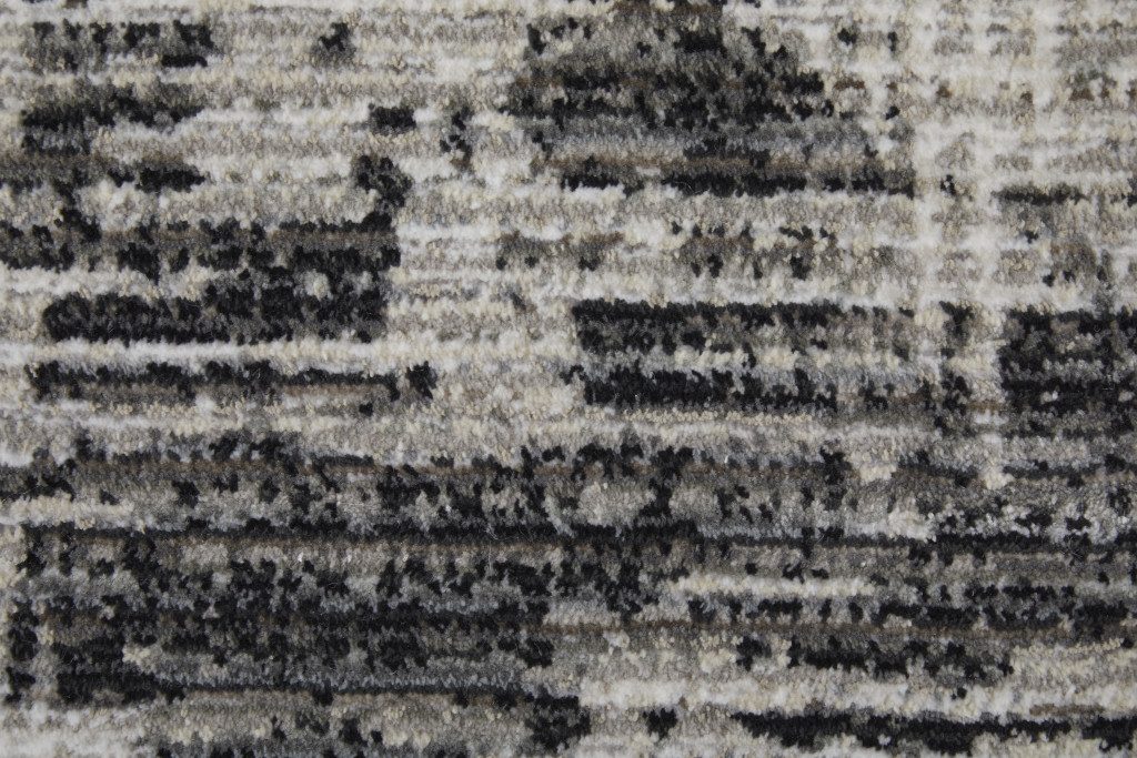 2′ X 3′ Gray and Ivory Abstract Area Rug