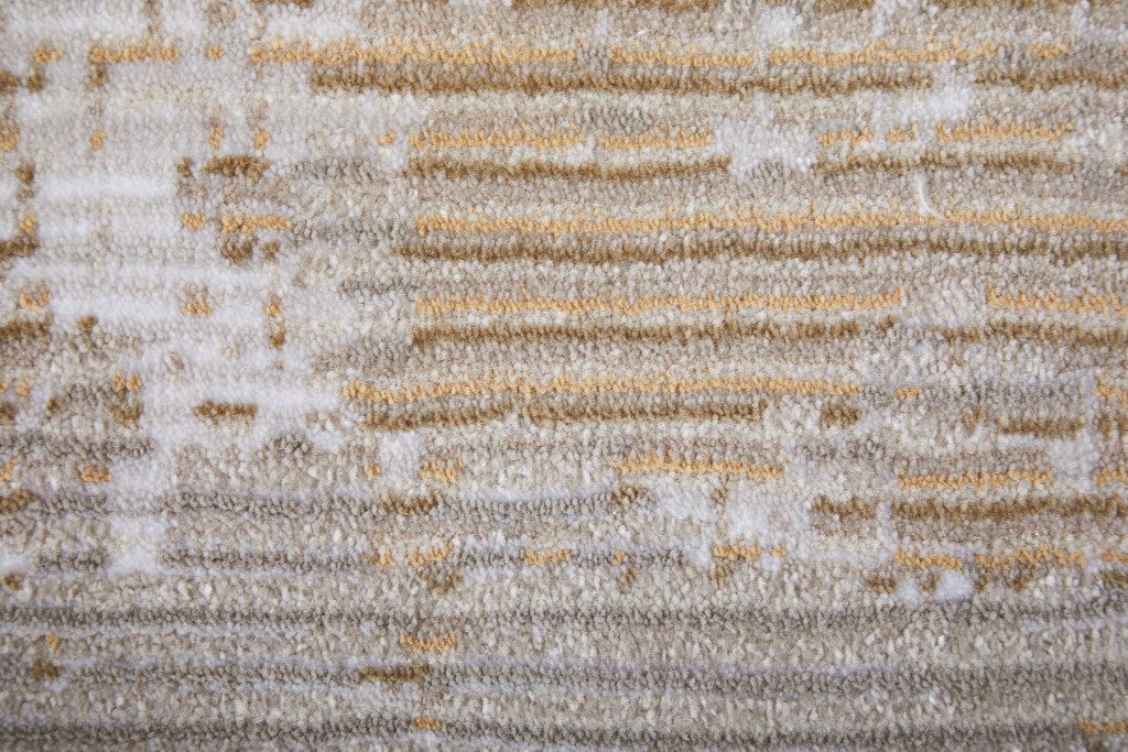 2′ X 3′ Gray Brown and Ivory Abstract Area Rug