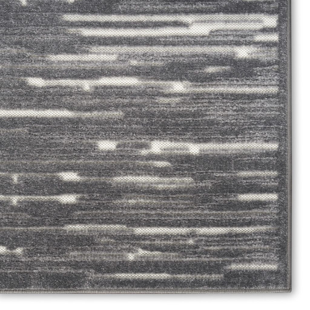 9′ X 12′ Gray Geometric Area Rug