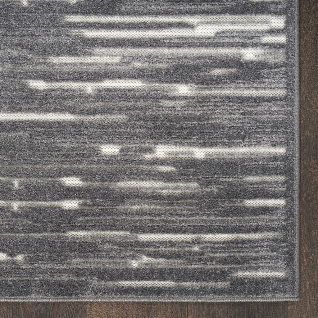 9′ X 12′ Gray Geometric Area Rug
