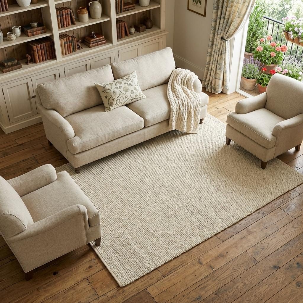 8′ X 10′ Ivory Jute Hand Woven Area Rug