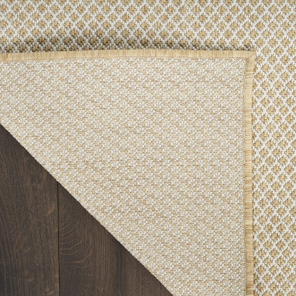 8′ X 10′ Natural Geometric Indoor Outdoor Area Rug