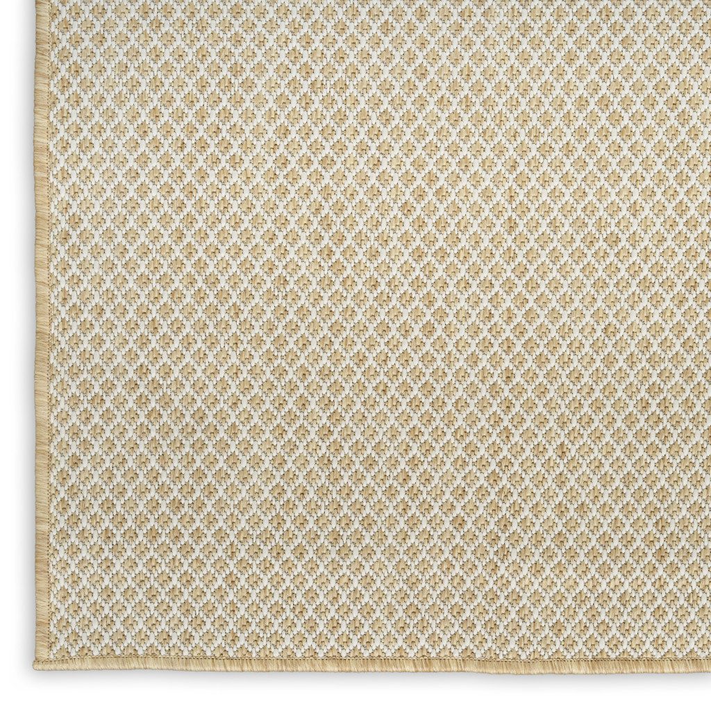 8′ X 10′ Natural Geometric Indoor Outdoor Area Rug