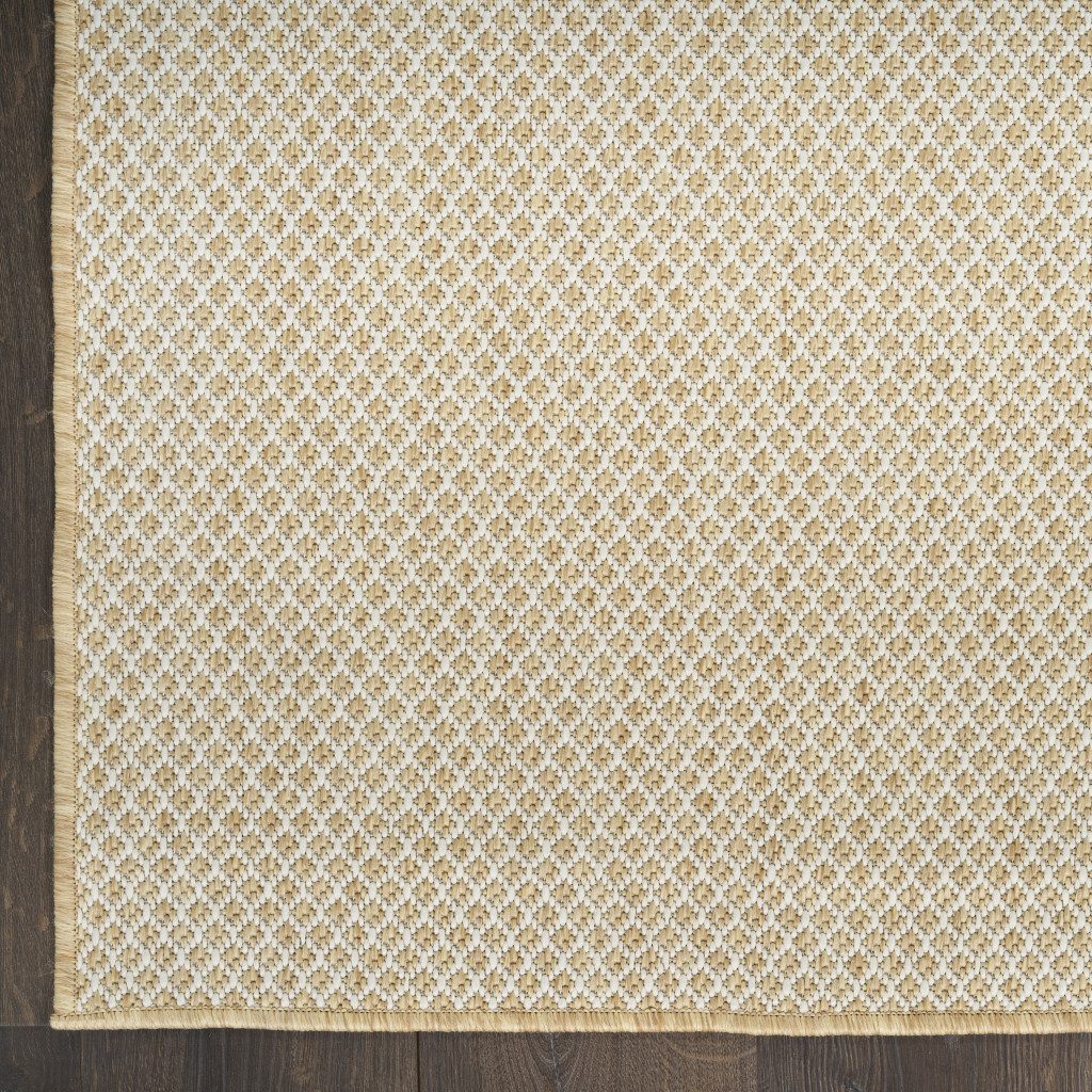 8′ X 10′ Natural Geometric Indoor Outdoor Area Rug
