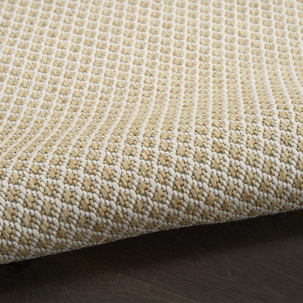 8′ X 10′ Natural Geometric Indoor Outdoor Area Rug