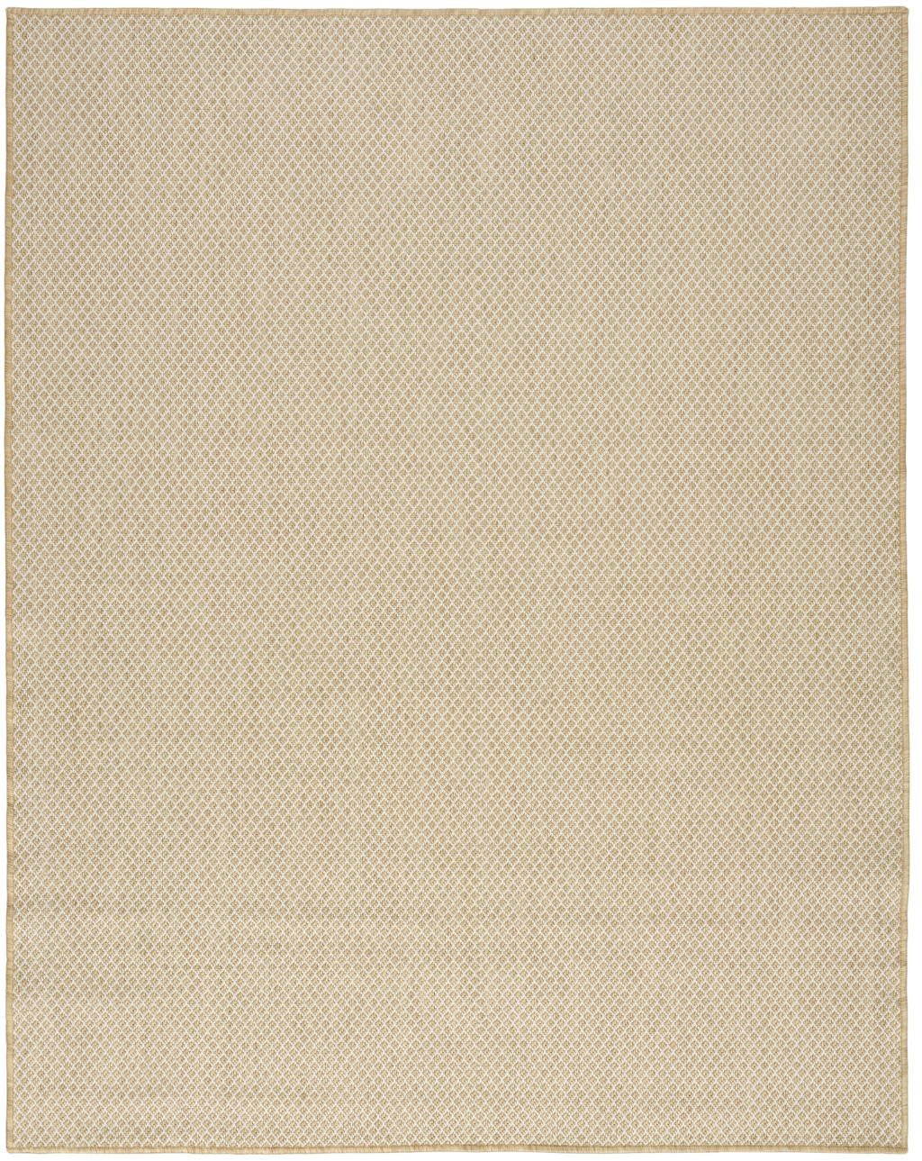 10′ X 14′ Natural Geometric Indoor Outdoor Area Rug