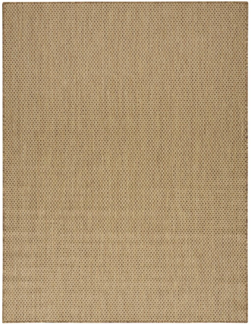 10′ X 14′ Tan Geometric Indoor Outdoor Area Rug