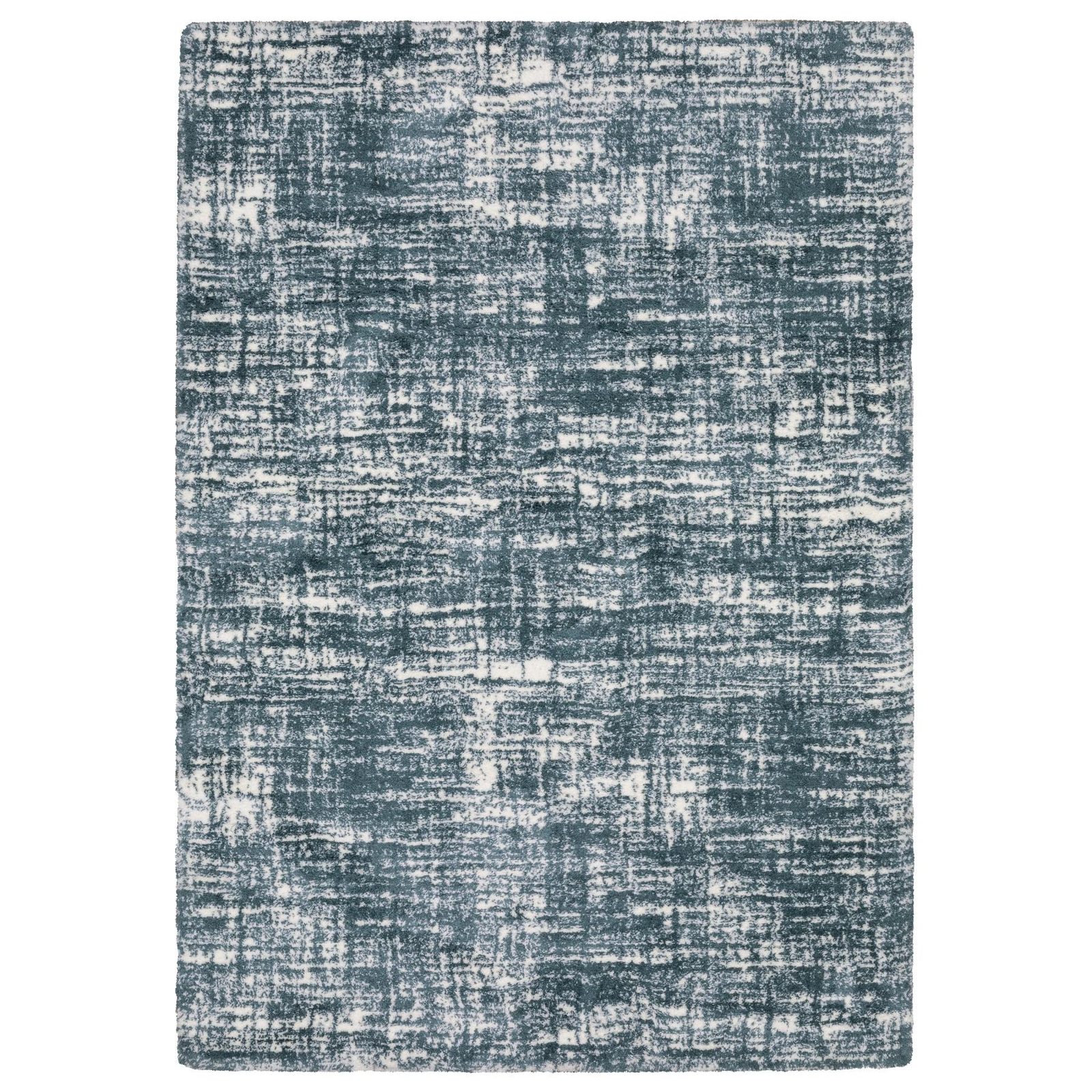 7′ X 10′ Gray And Ivory Geometric Area Rug