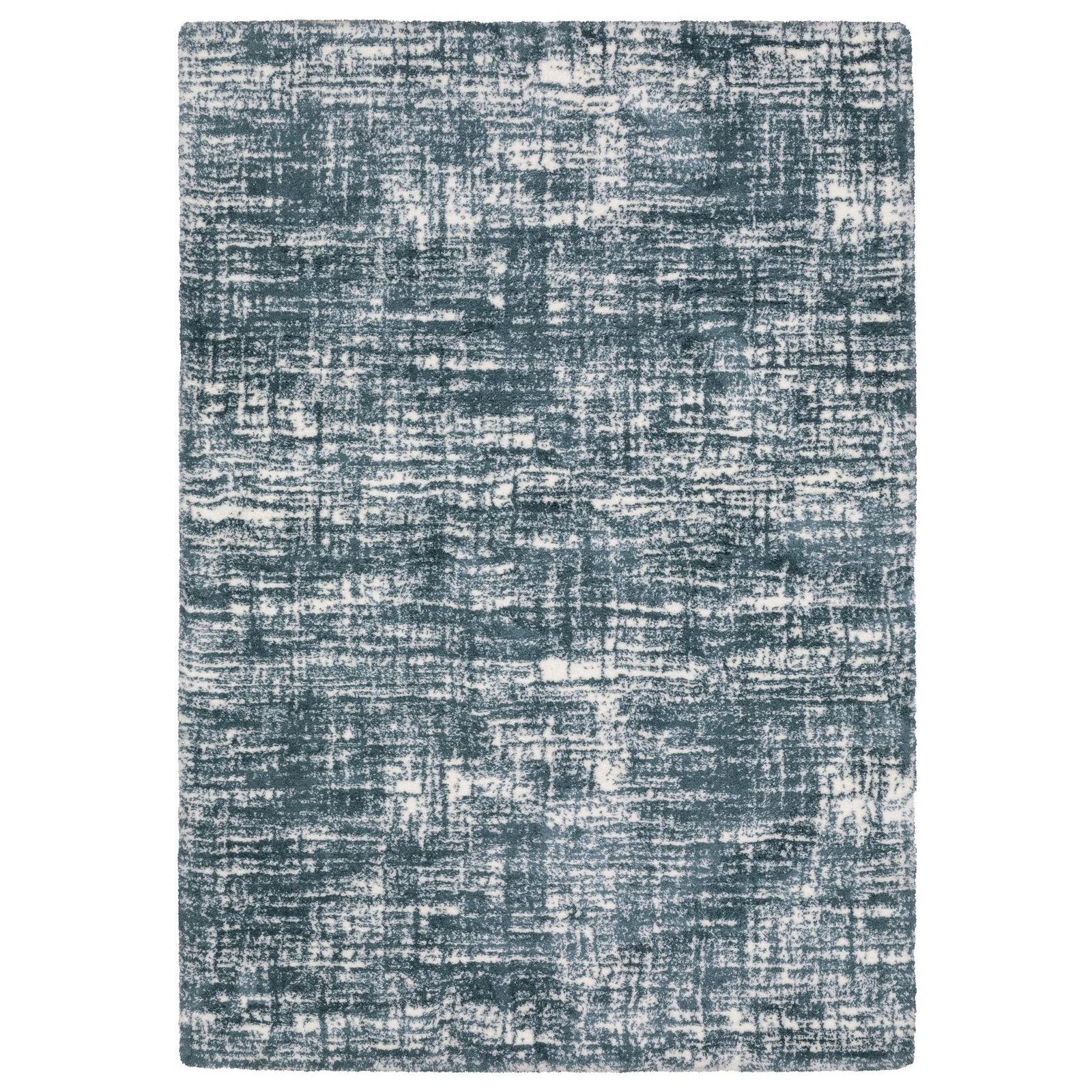 2′ X 3′ Teal And Ivory Geometric Area Rug