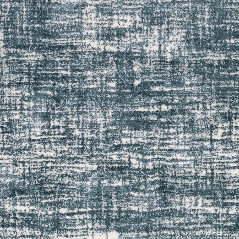 2′ X 3′ Teal And Ivory Geometric Area Rug