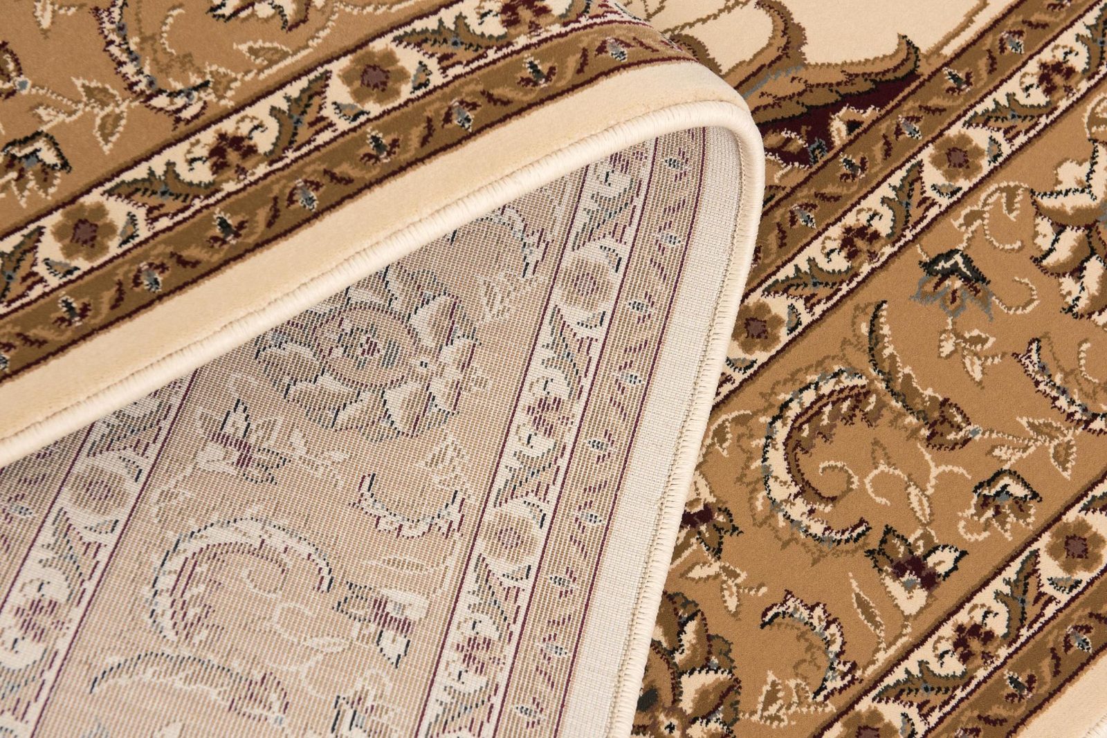 30′ Tan and Brown Oriental Runner