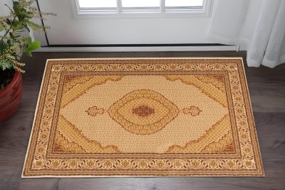 2′ X 3′ Red And Beige Oriental Area Rug