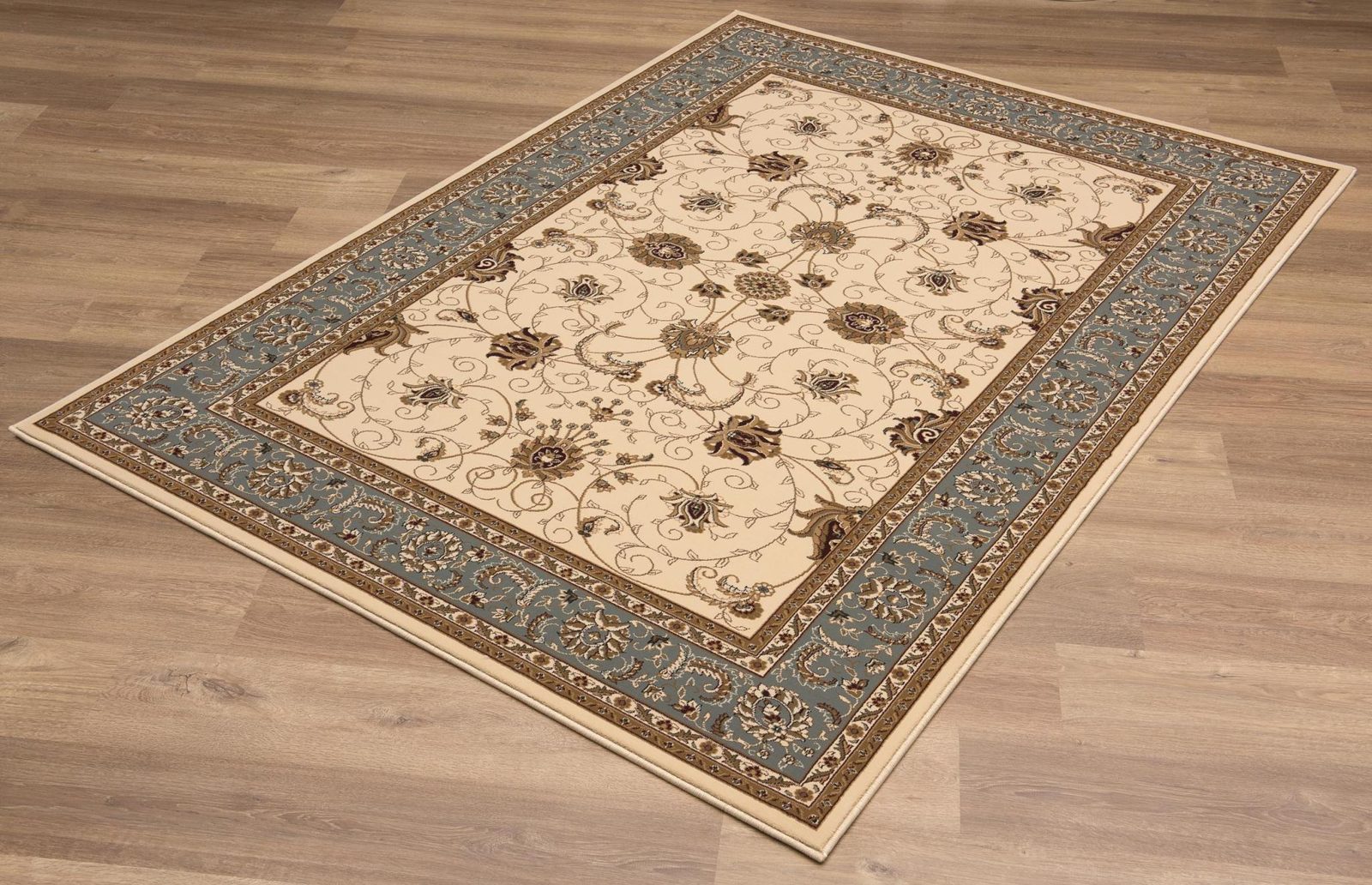 2′ X 3′ Beige Gray and Brown Oriental Area Rug