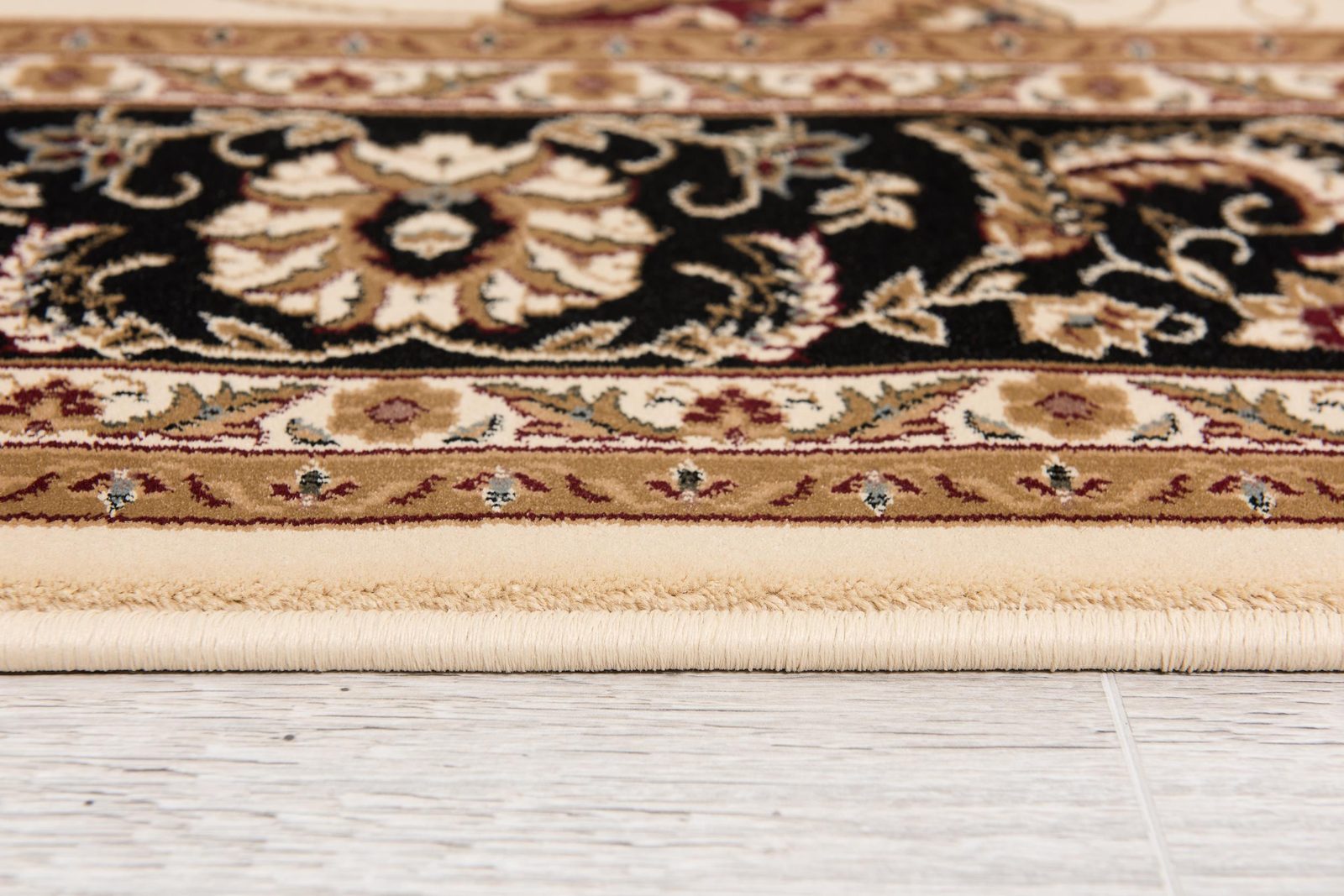 2′ X 3′ Beige Black And Brown Oriental Area Rug