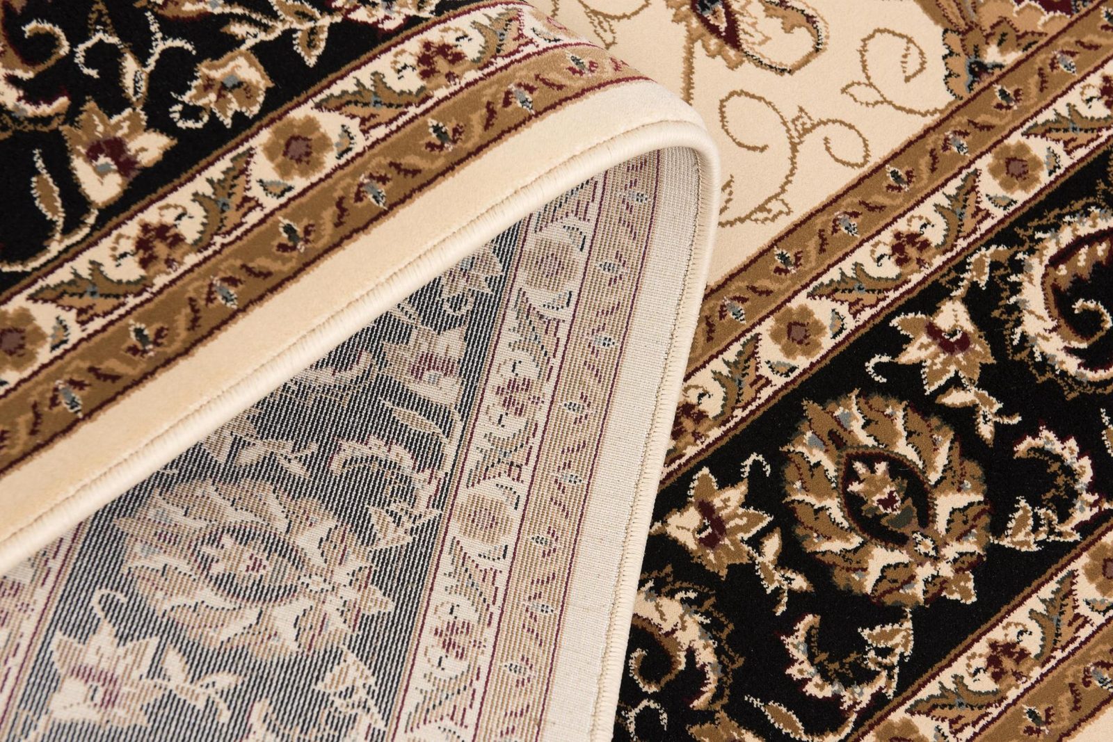 2′ X 3′ Beige Black And Brown Oriental Area Rug