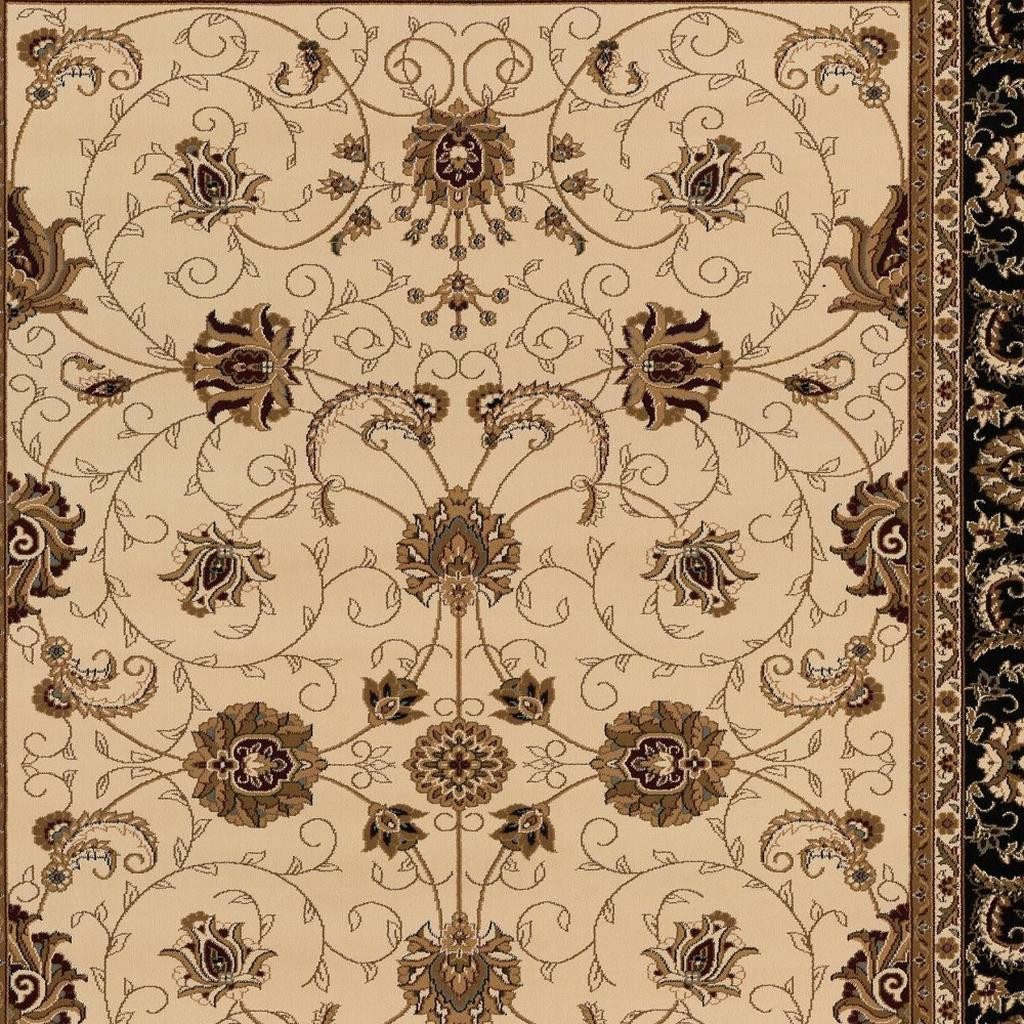 2′ X 3′ Beige Black And Brown Oriental Area Rug