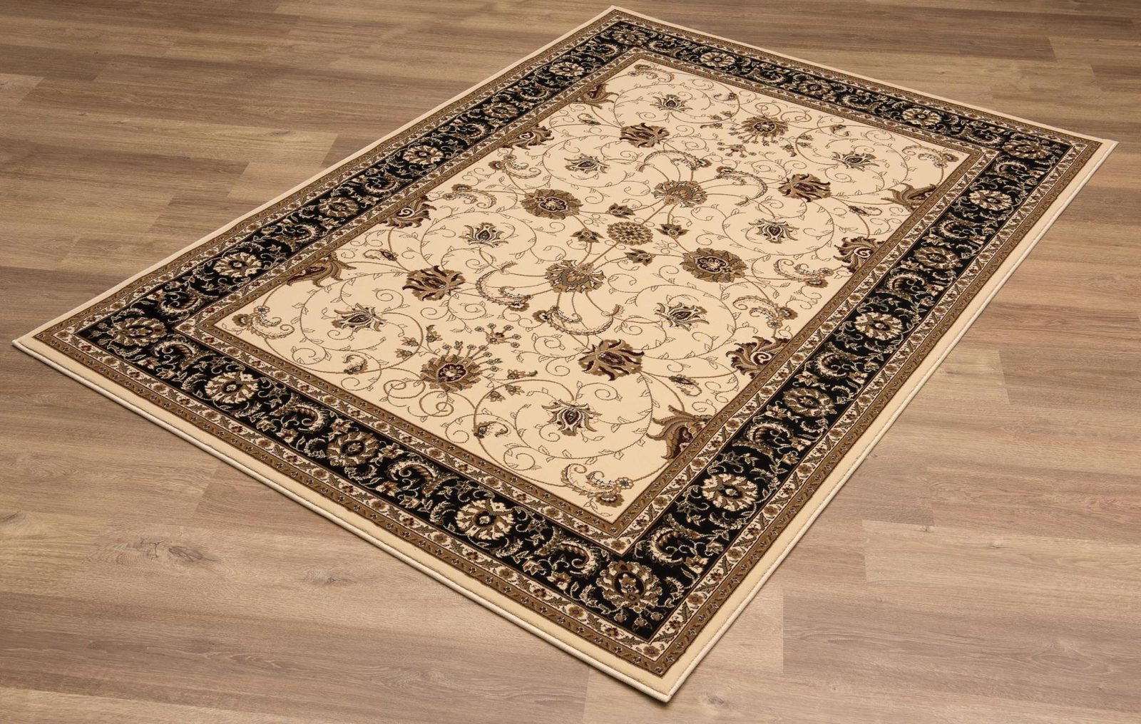 2′ X 3′ Beige Black And Brown Oriental Area Rug
